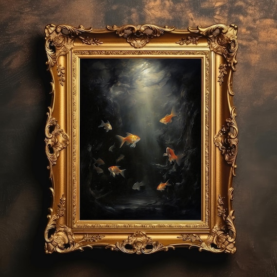 Ethereal Fish Landscape Underwater Ocean Art Print