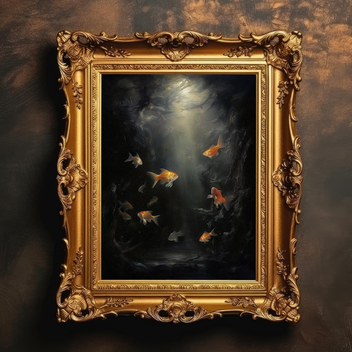 Ethereal Fish Landscape Underwater Ocean Art Print