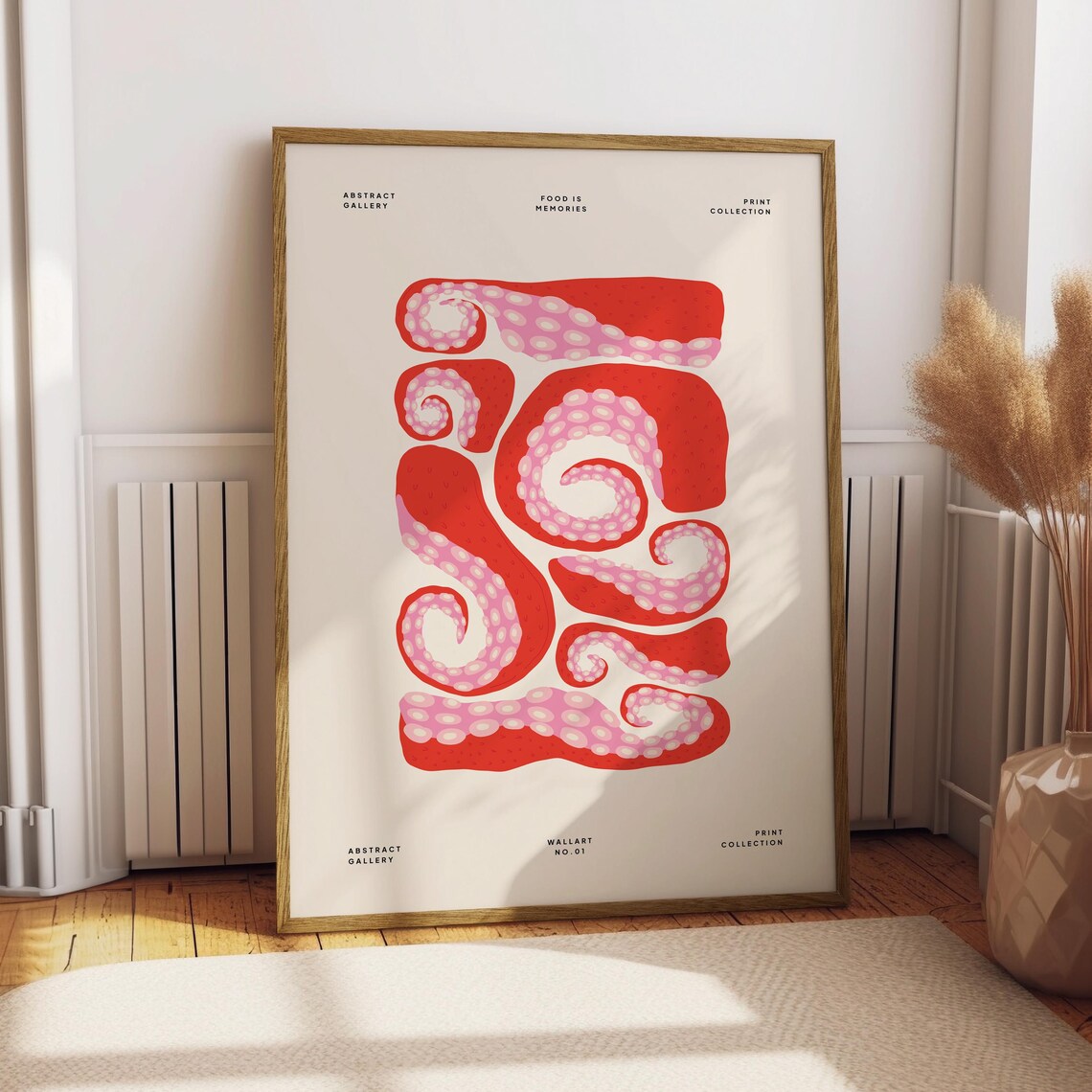 Octopus Poster Food Kitchen Decor Print Spanish Spain Wall Art Cuisine Trendy