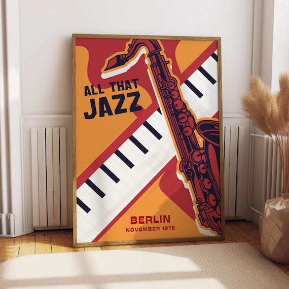 All That Jazz Berlin November 1976 Saxophone Festival Poster