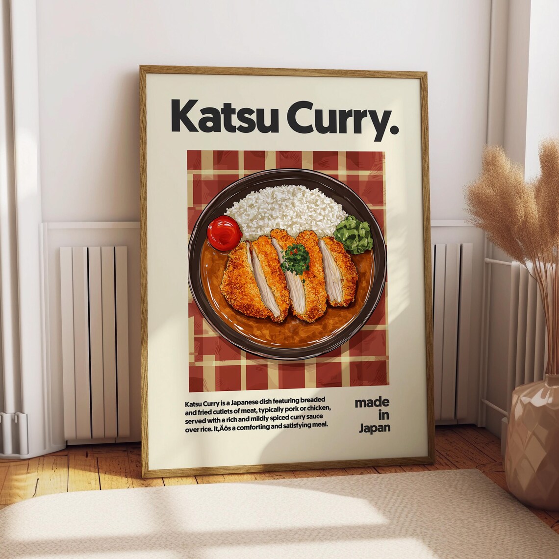 Katsu Curry Poster Print, Japanese Kitchen Decor