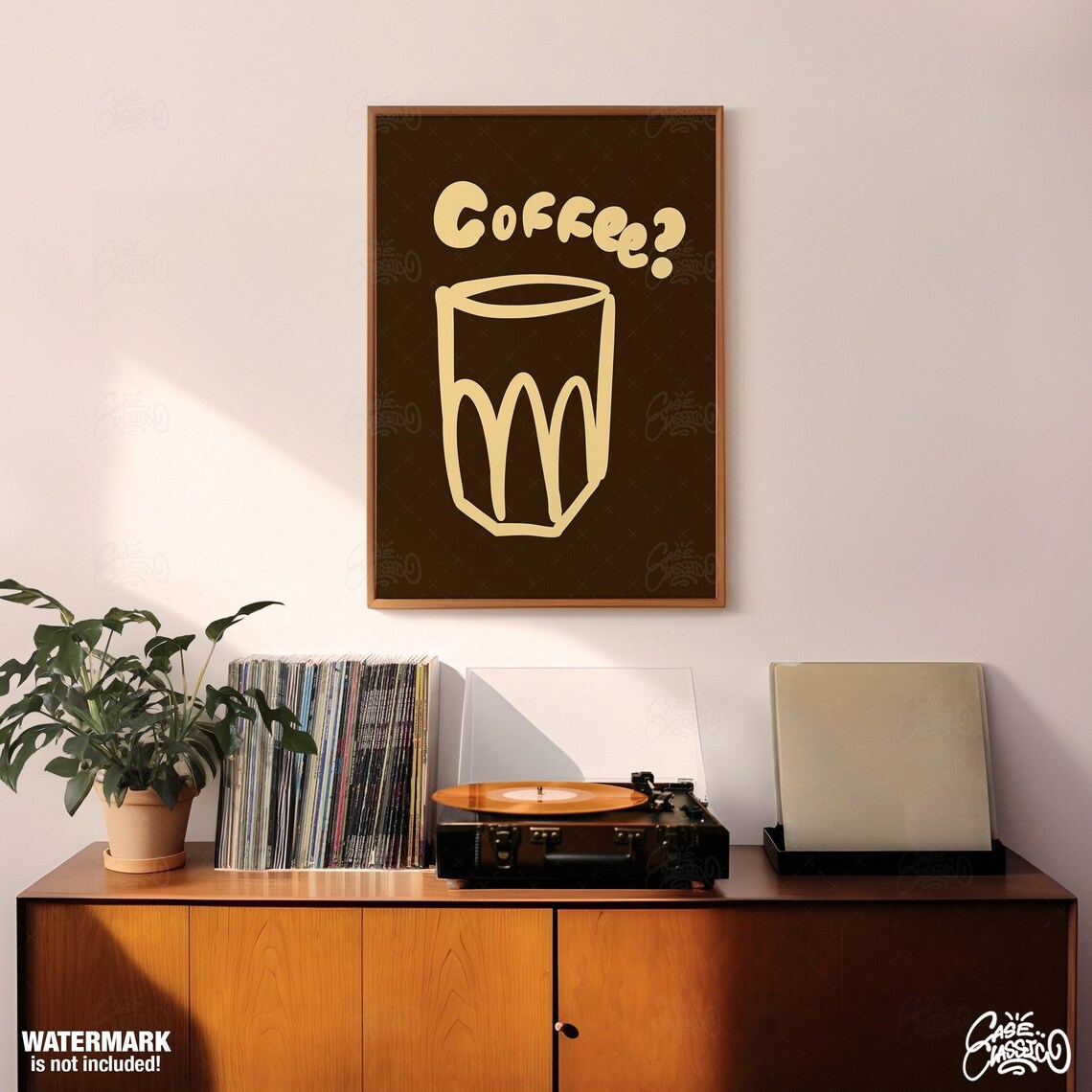 Coffee Poster, Minimalist Kitchen Wall Art