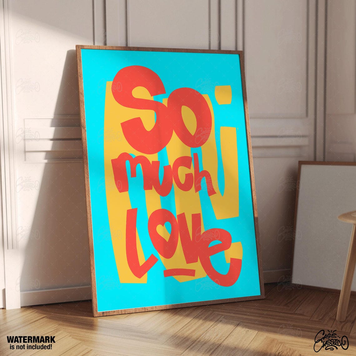 So Much Love Indie Room Decor Minimalist Wall Art Aesthetic Room Decor Teen Girl Wall Art Quote Print Fine Art Print Preppy Wall Art - Image 4