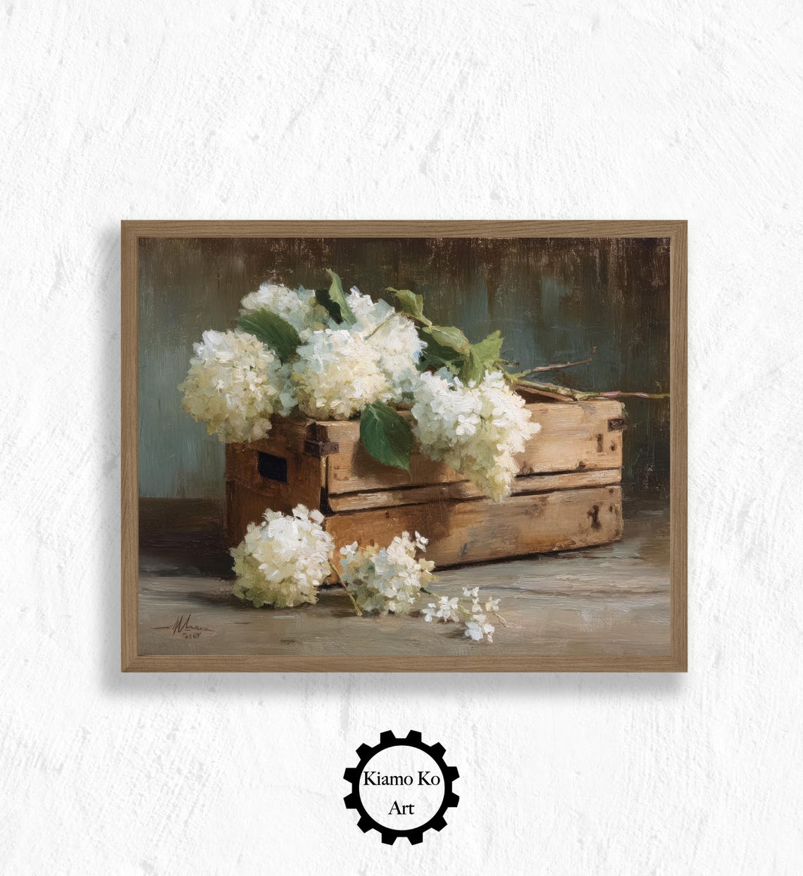 Wild Daisies in Whitewashed Jug Window Light Floral Art Poster