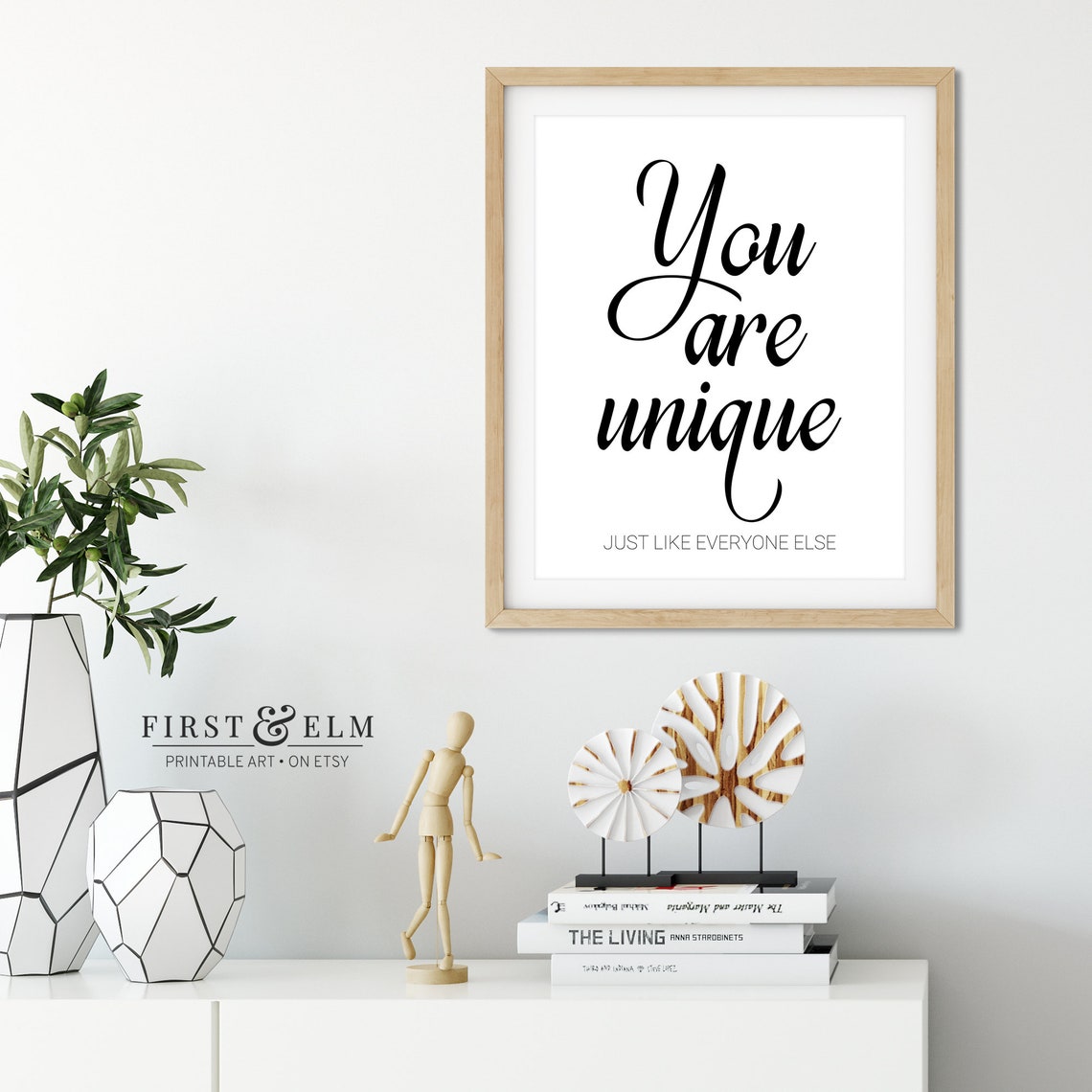 You Are Unique Just Like Everyone Else Sarcastic Funny Quote Poster - Image 3