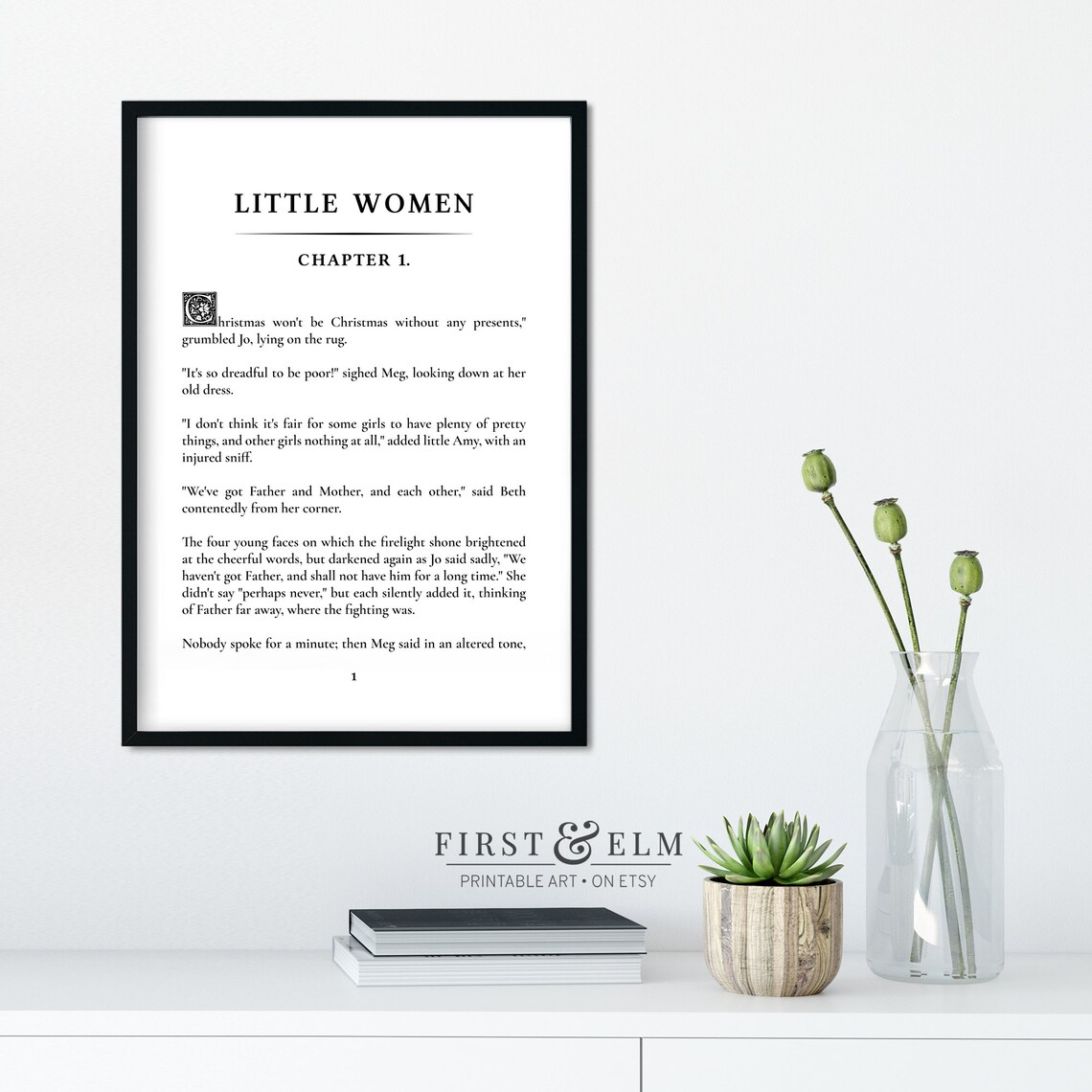 Little Women Poster, Home Library Decor Art Print - Image 2