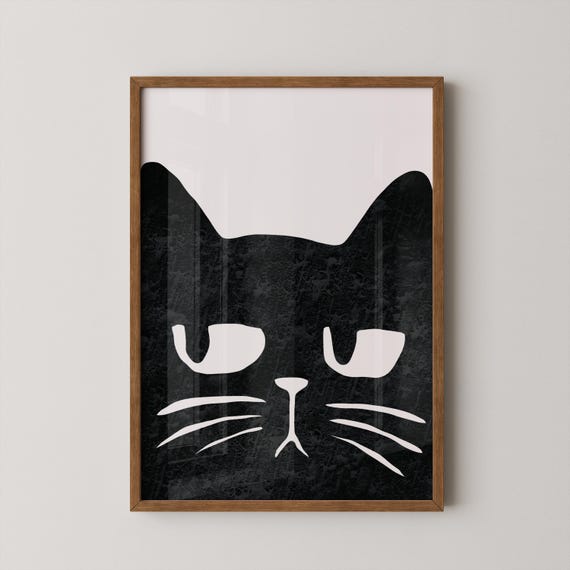 Side Eye Cat Poster Print