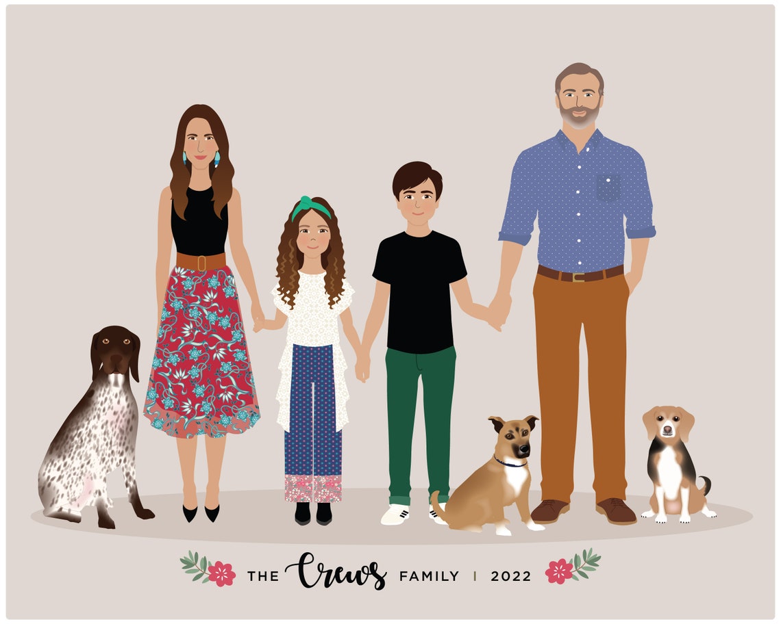 Custom Portrait, Personalized Art Print - Image 3