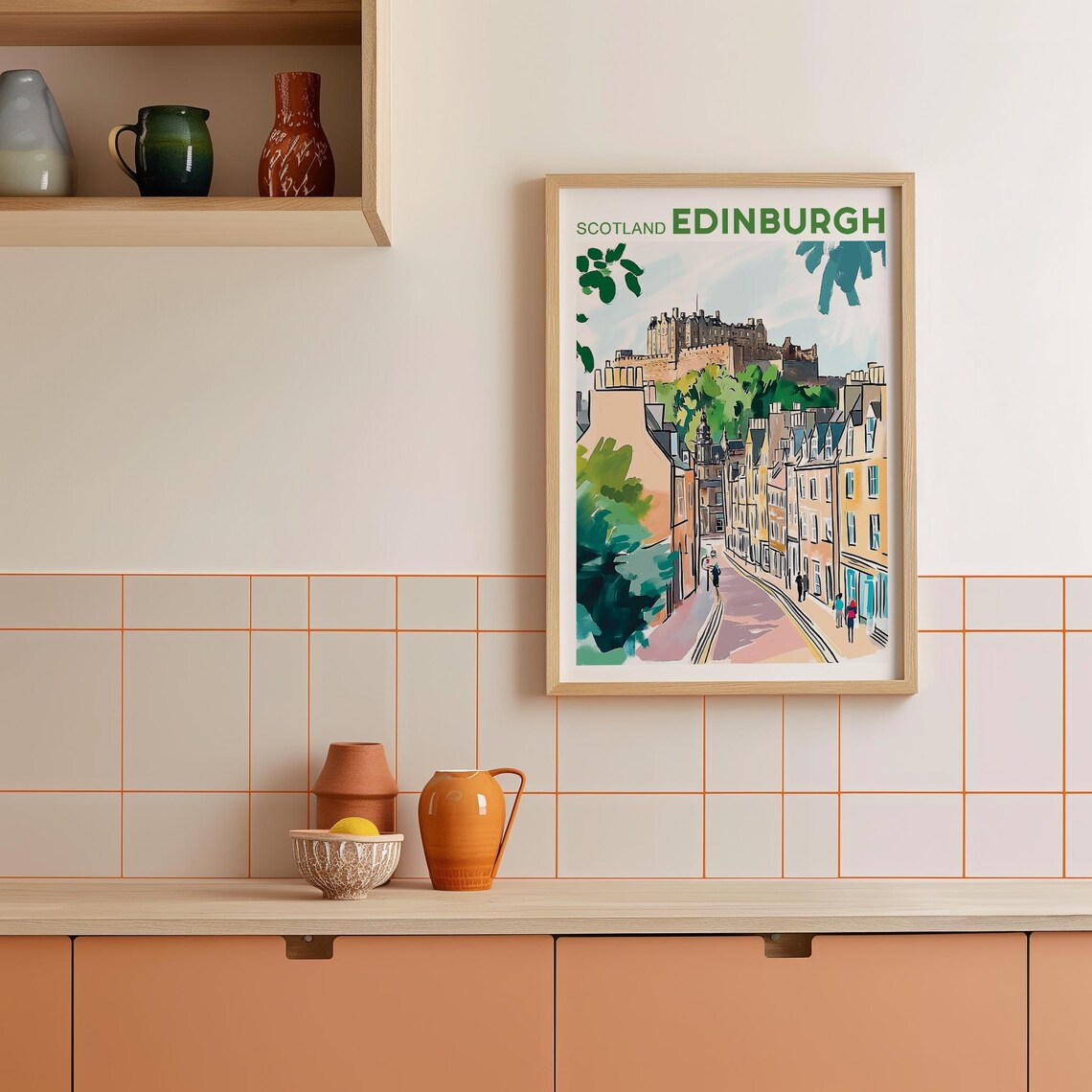 Edinburgh Watercolor Art Print, The Vennel Viewpoint - Image 2