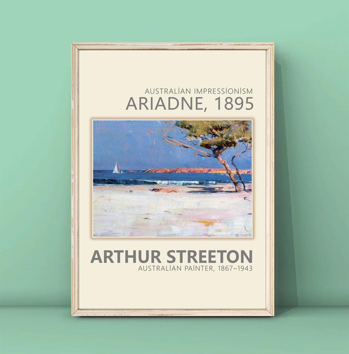 Arthur Streeton Ariadne 1895 Print Streeton Painting Streeton Landscape Poster Paintings Of Vintage Women Download