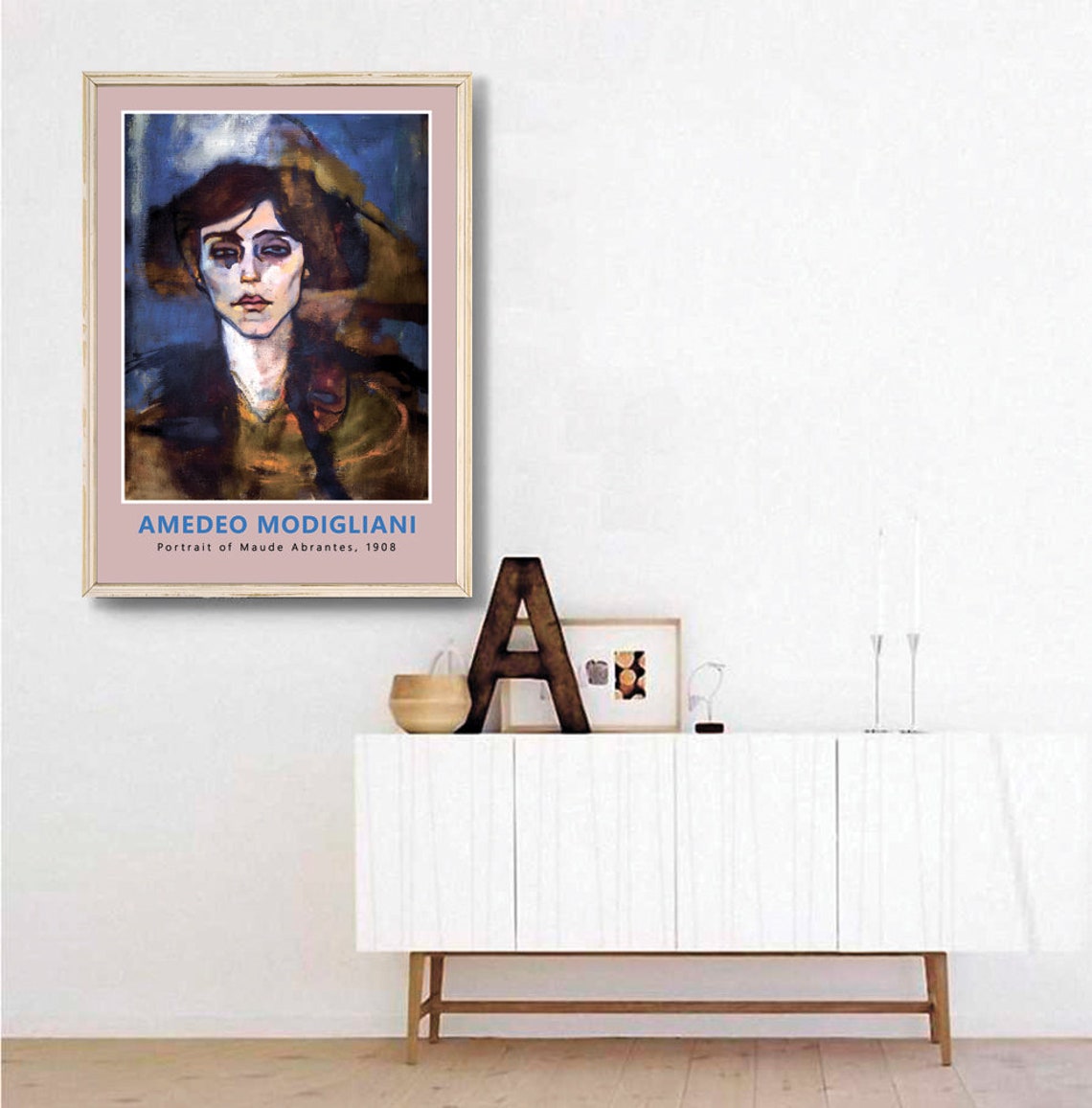 Amedeo Modigliani Maude Abrantes 1908 Hat Portrait Art Poster - Image 3