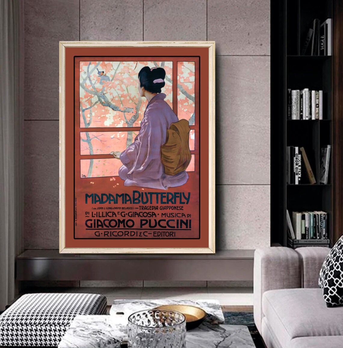 Leopoldo Metlicovitz Madama Butterfly Art Nouveau Poster - Image 2