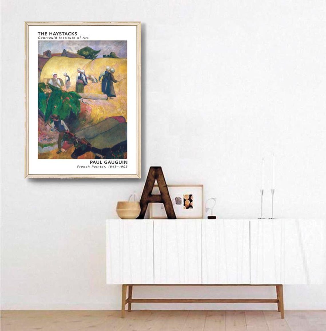 Paul Gauguin The Haystacks Breton Harvest Scene Museum Poster - Image 2