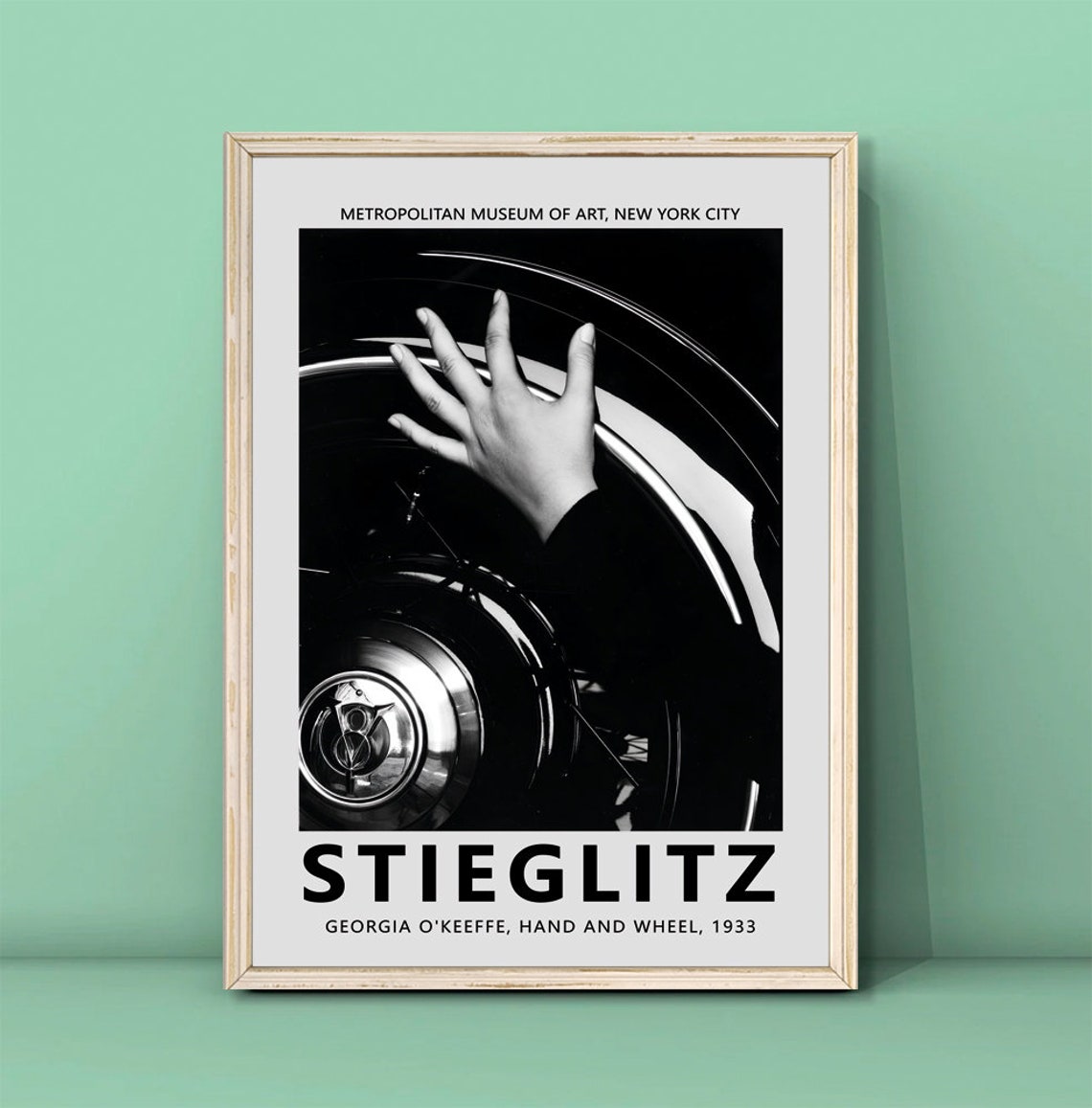 Alfred Stieglitz Hand and Wheel 1933 Photography Exhibition Poster