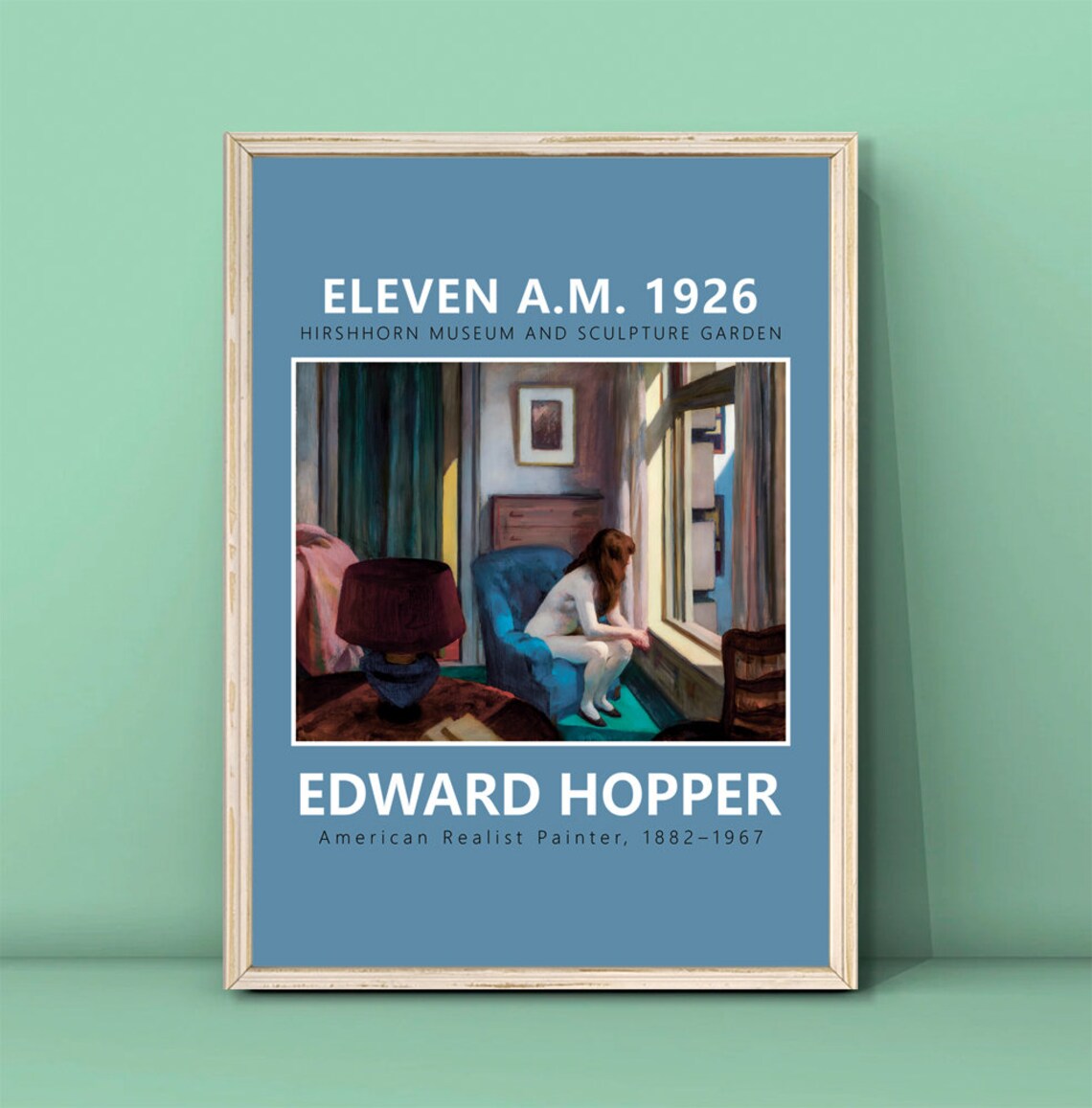 Edward Hopper Eleven AM 1926 Hirshhorn Museum Exhibition Art Poster