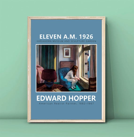 Edward Hopper Eleven AM 1926 Hirshhorn Museum Exhibition Art Poster