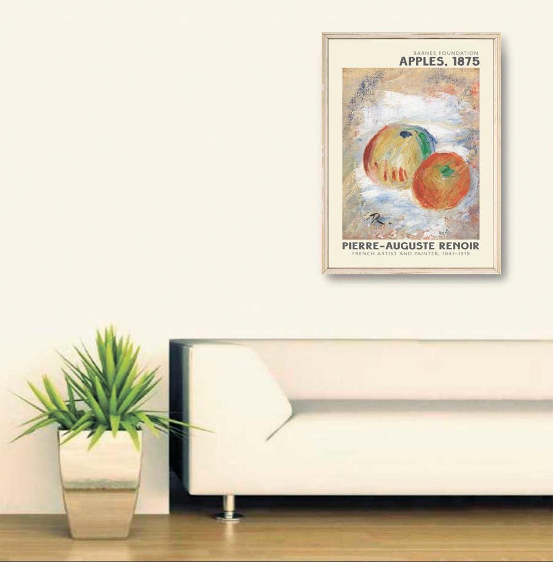 Pierre-Auguste Renoir Apples 1875 Barnes Foundation Still Life Poster - Image 2