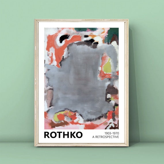 Mark Rothko Abstract Print Art Exhibition Poster Mark Rothko Art Poster Rothko Reproduction Poster Minimalism Print