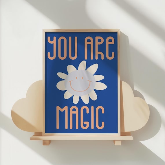 Face Colorful Print For Kids Wall Art Nursery Poster Room Decor Baby Shower Gift Playroom Quote