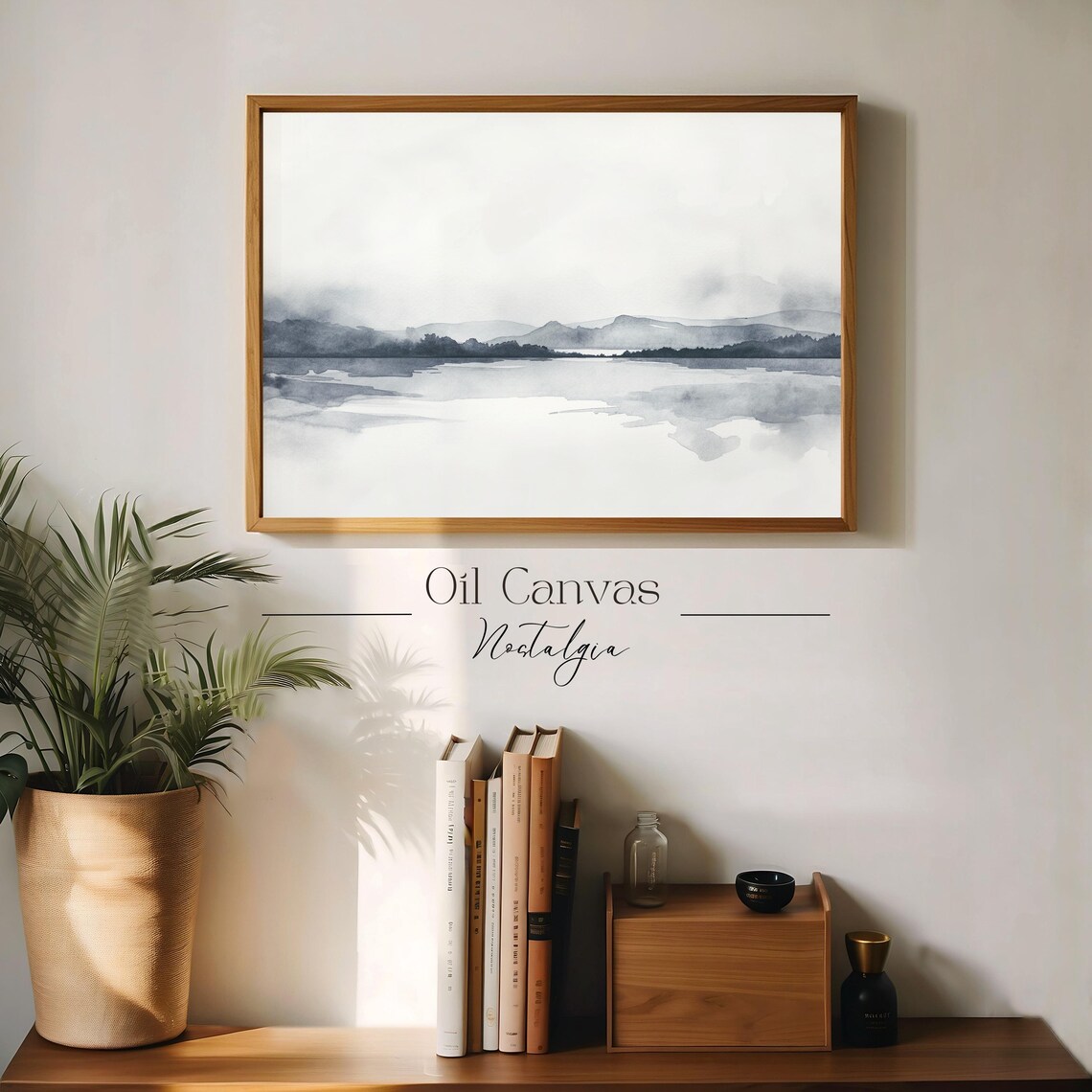 Wall Art Vintage Beach Watercolour Painting Summer Sea Art Ocean Blue Nautical Seascape - Image 3