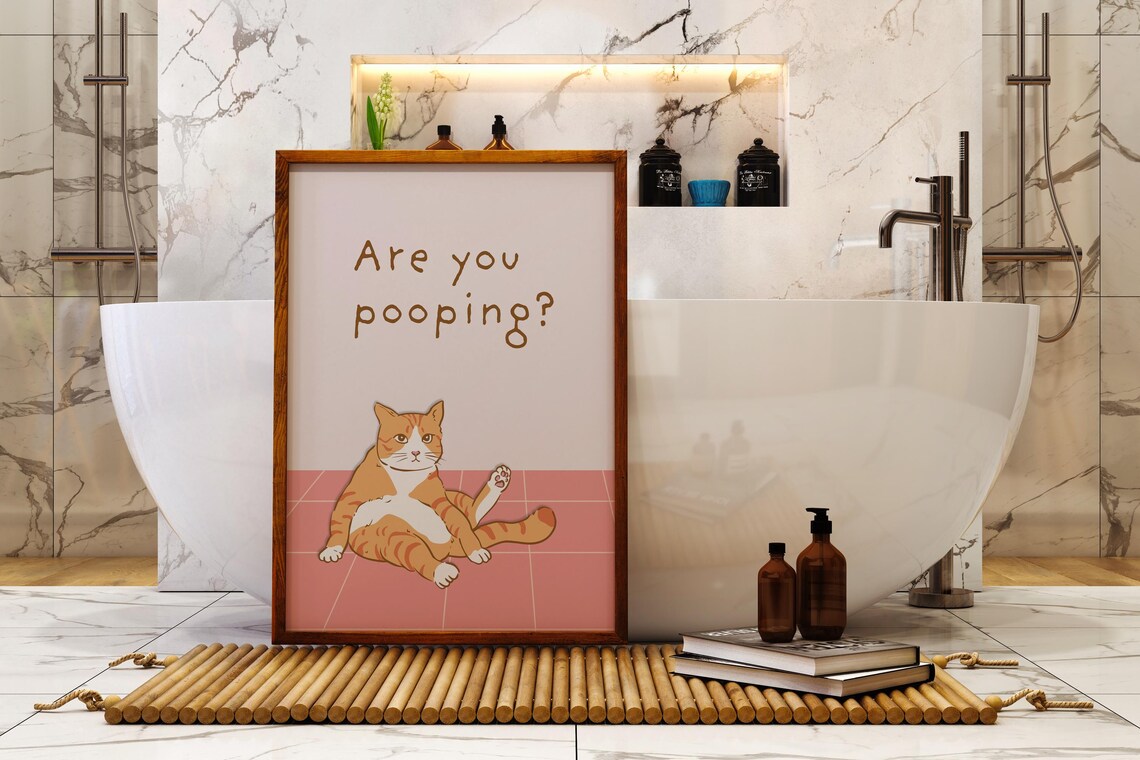 Funny Bathroom Wall Art, Bathroom Decor Poster - Image 3