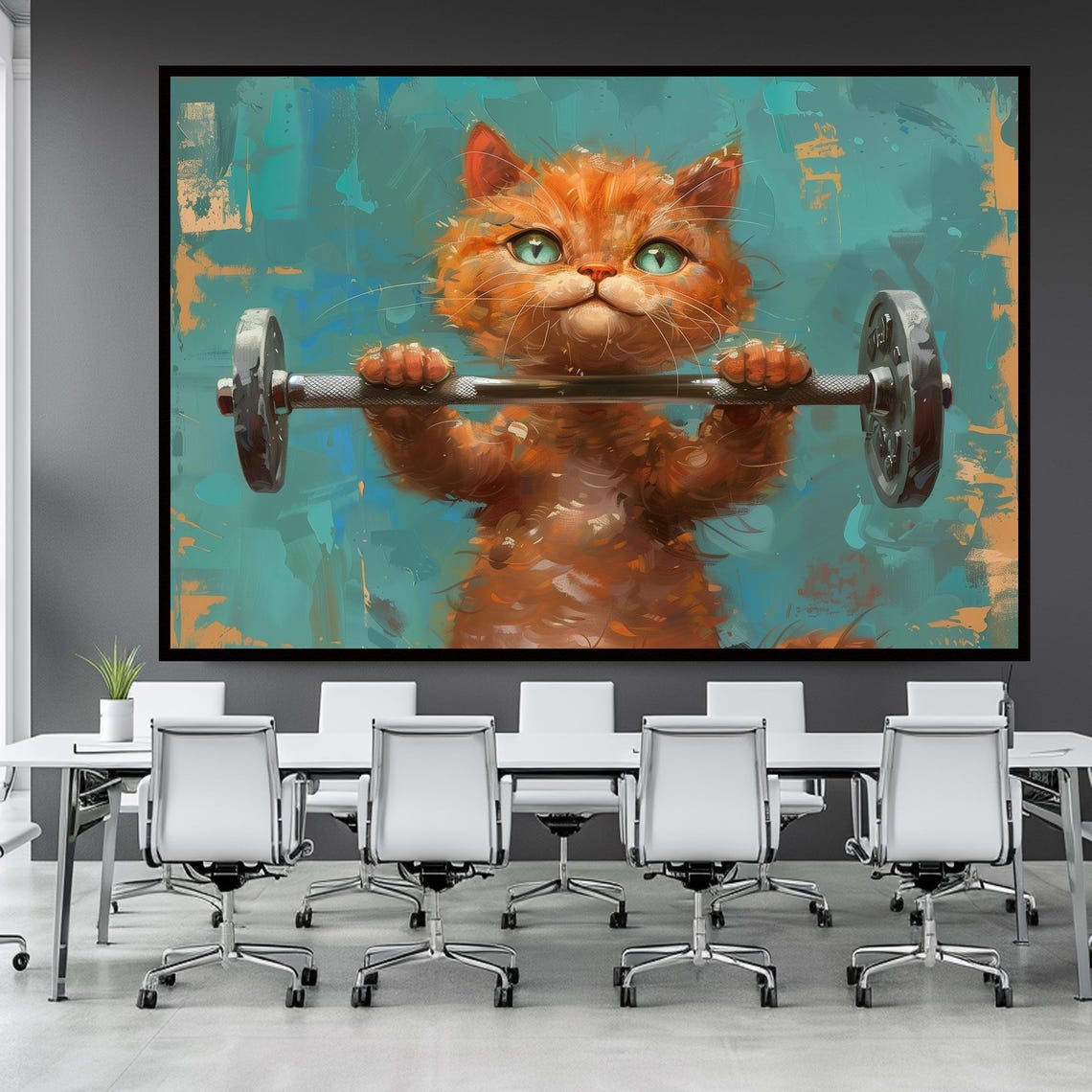 Gym Wall Art Sports Prints Sports Posters Gym Storage Decor Cat Art Exercise Gifts Sports Gifts Gym Gifts Gym Wallpaper Kids - Image 2