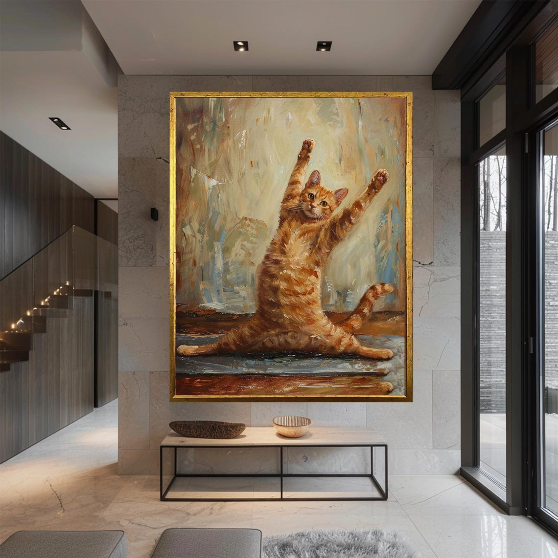 Cute Cat Funny Cat Decor, Cat Art Print - Image 2