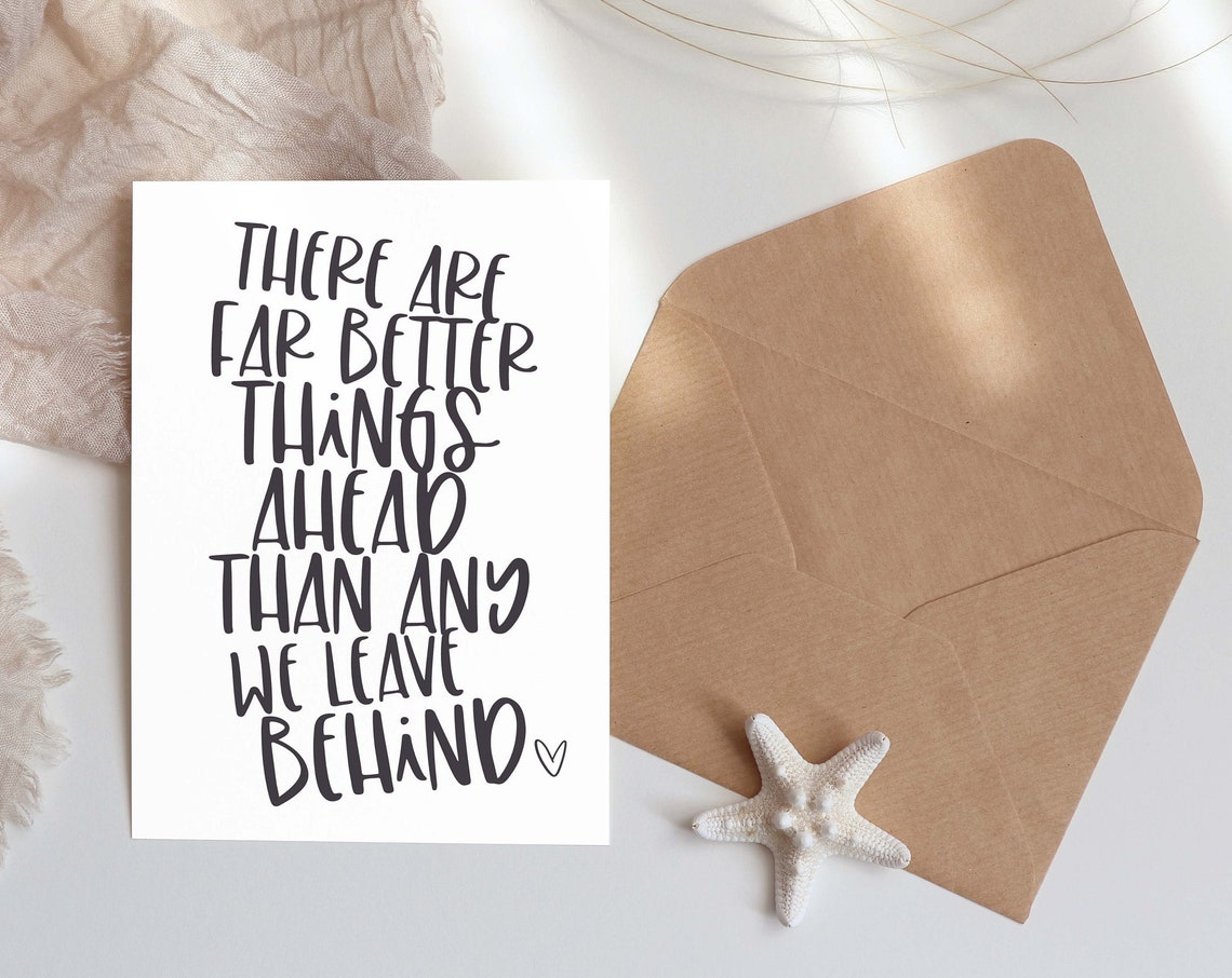 Far Better Things Ahead C S Lewis Quote Minimalist Wall Art Poster