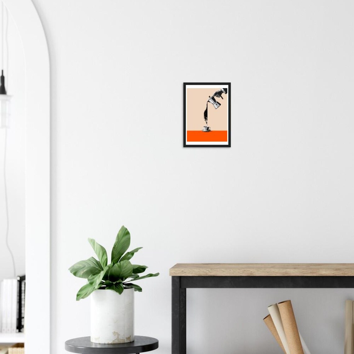 Funny Clever Cat and Coffee Kitchen Art - Image 3