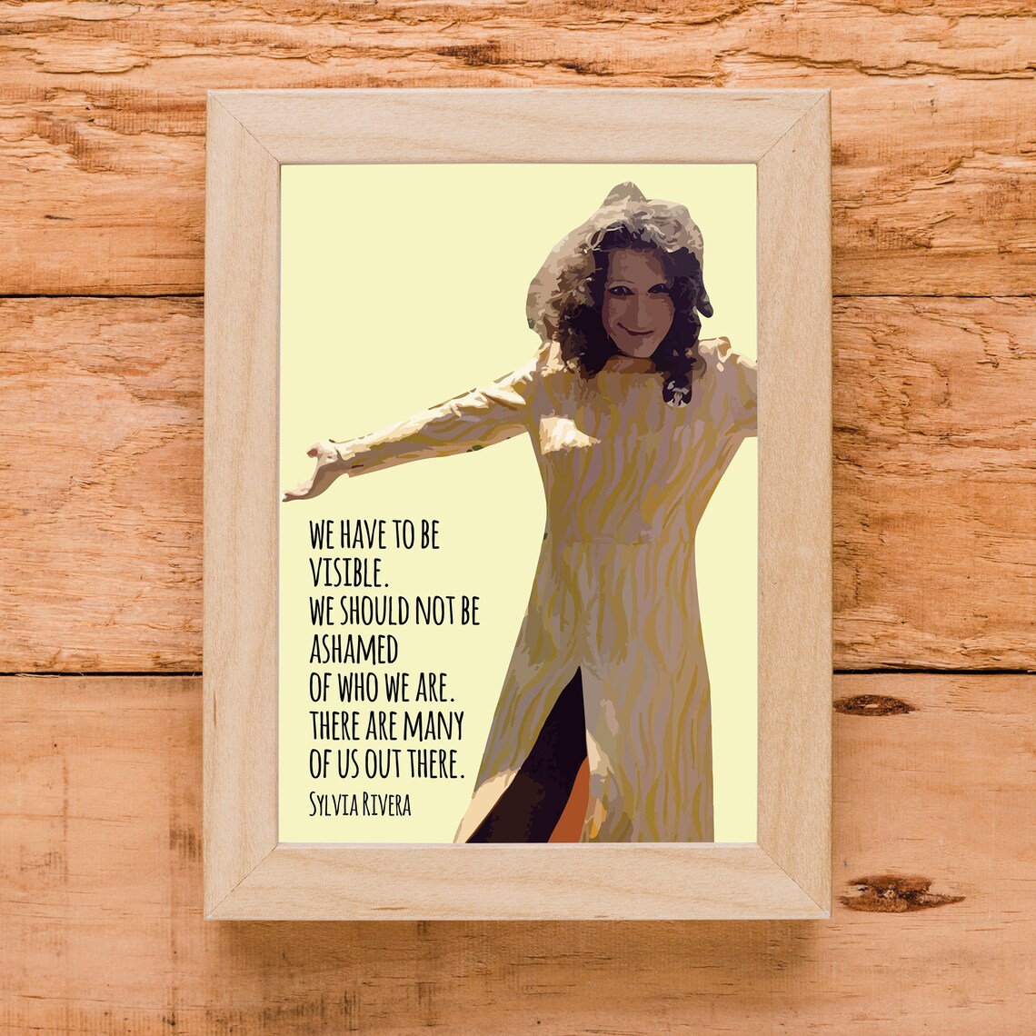 Sylvia Rivera Quote, LGBTQ Rights Inspiration Poster - Image 2