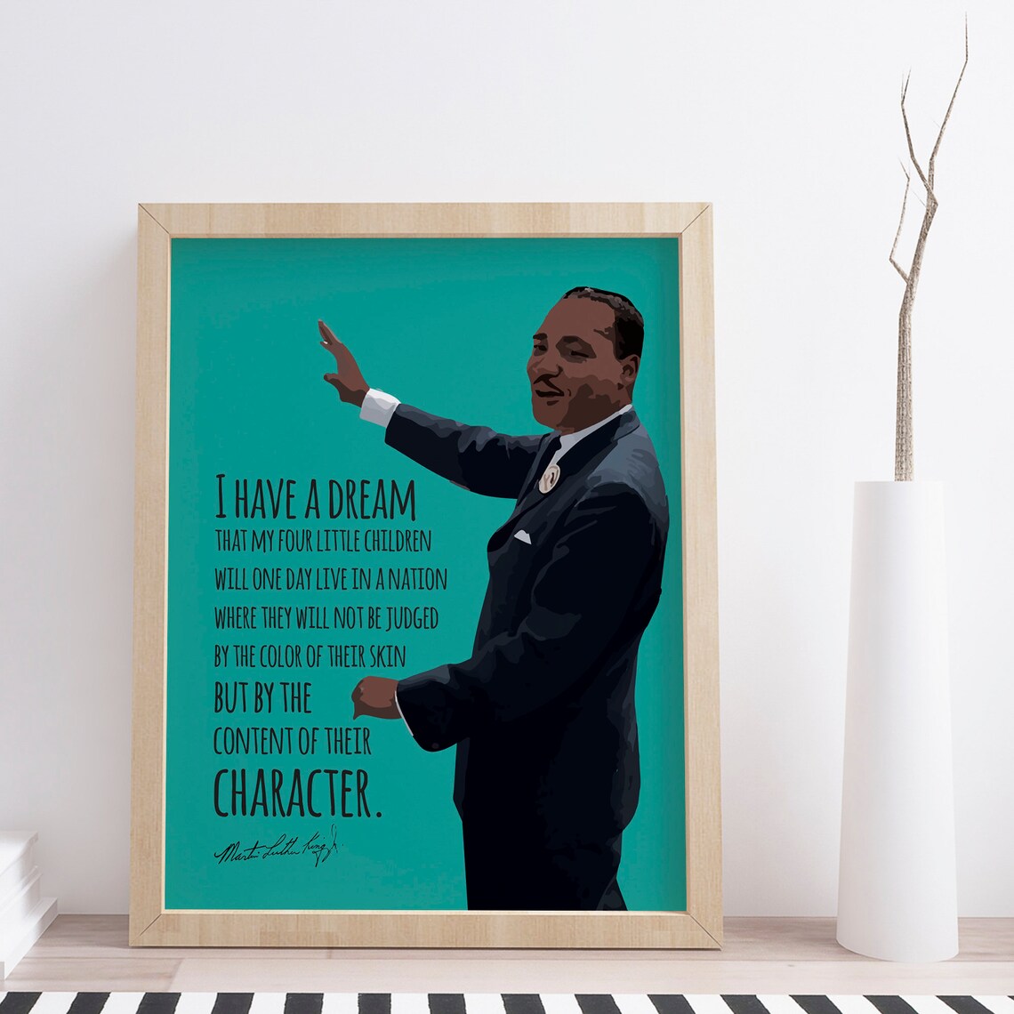 Martin Luther King Jr. Civil Rights Quote Poster