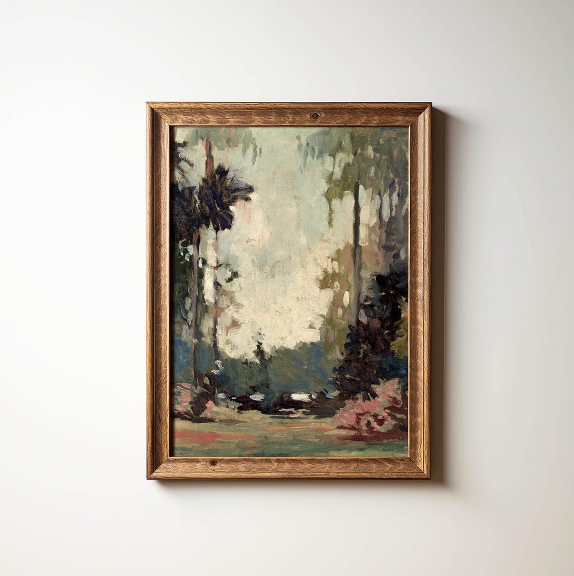 Soft Pastel Garden, Vintage Cottagecore Art Print - Image 3