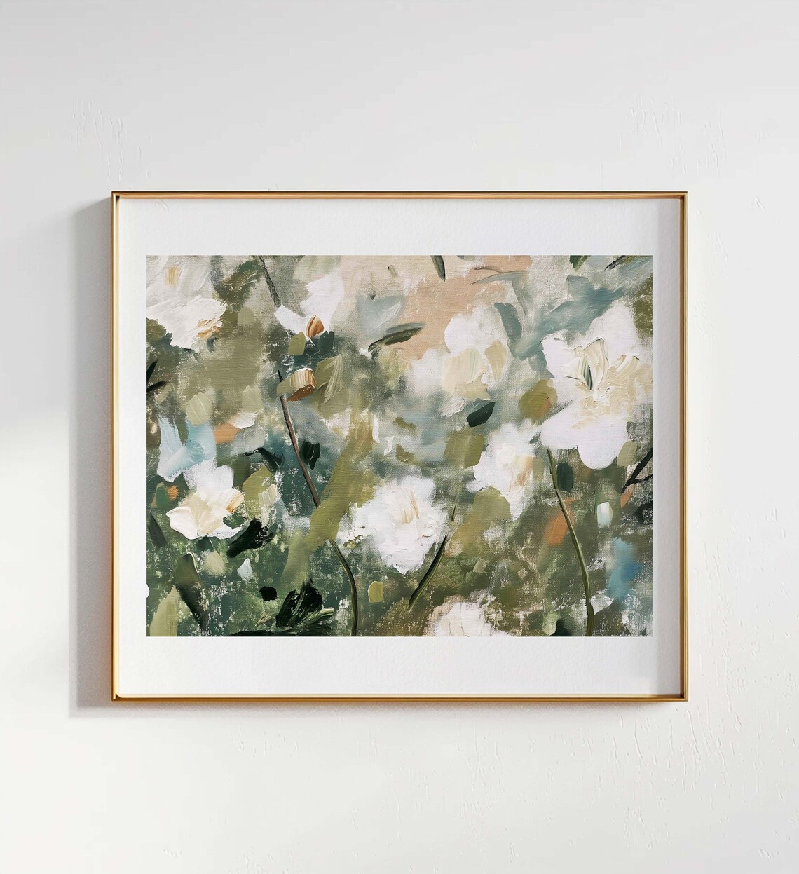 Abstract Floral Impressions, Spring Elegance Art Print - Image 2