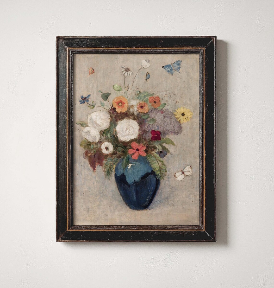 Vintage Flowers and Butterflies Nursery Decor - Image 2