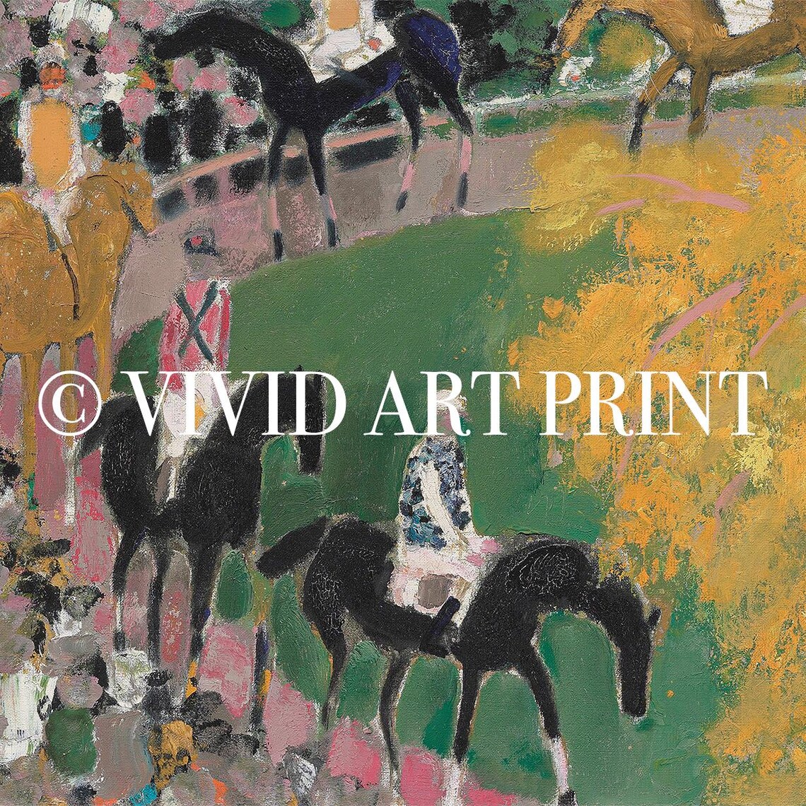 Vintage Horse Racing Equestrian Cottage Core Print - Image 4