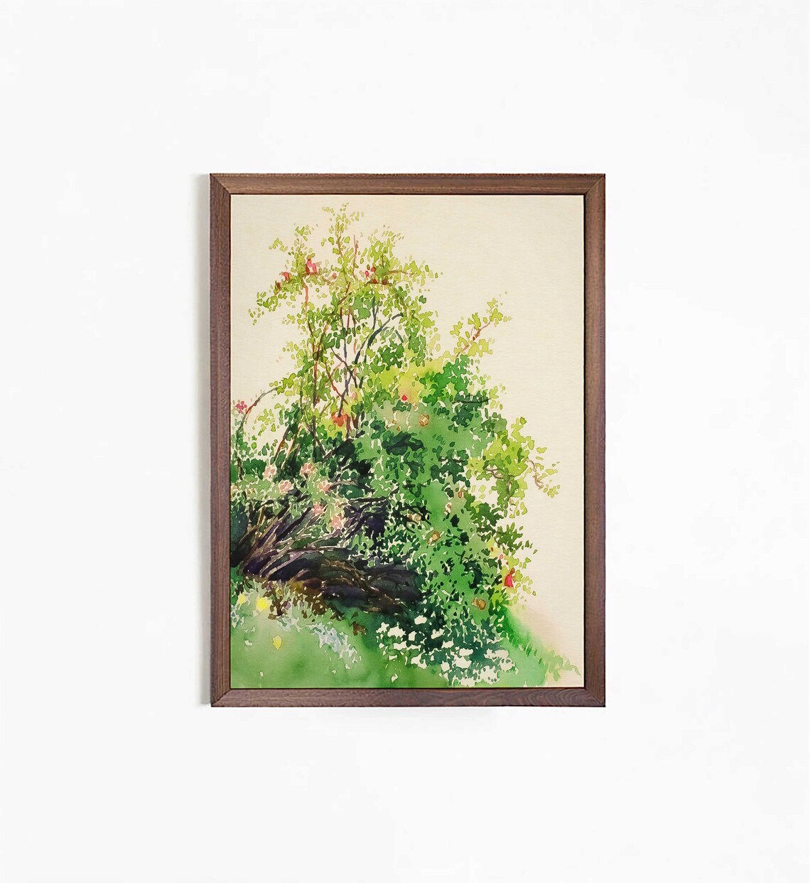 Wild Roses Watercolor, Neutral Nursery Art Print - Image 2