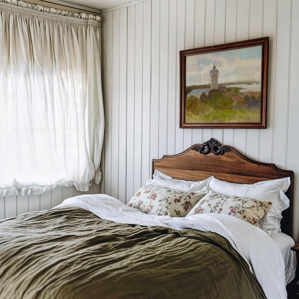 Vintage Landscape Art Print, Cottage Core Decor - Image 2