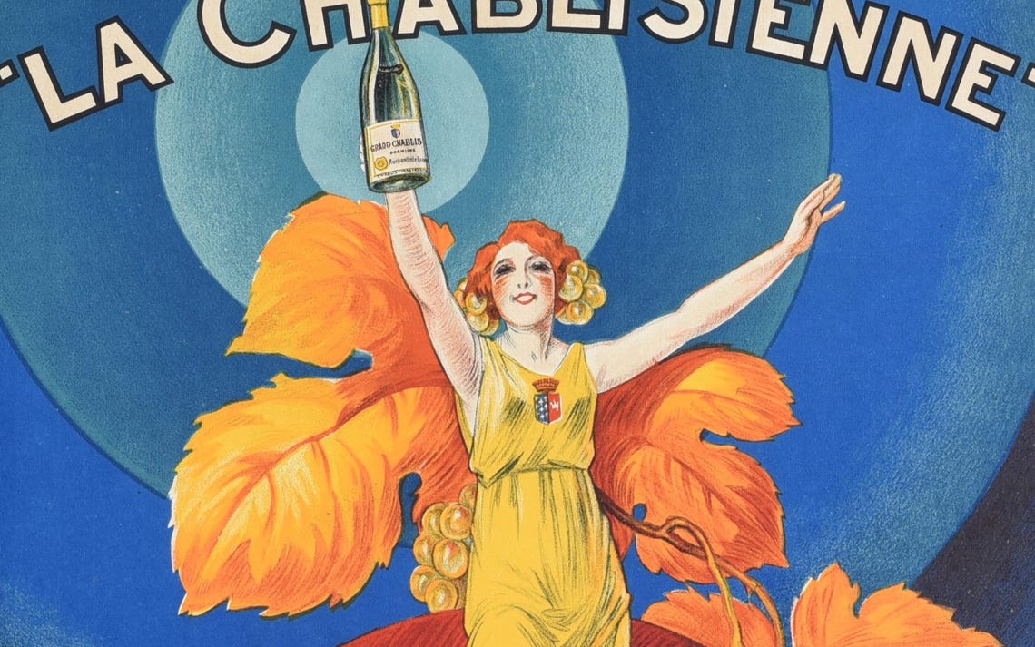 Vintage French Wine Poster, Kitchen Wall Art - Image 3