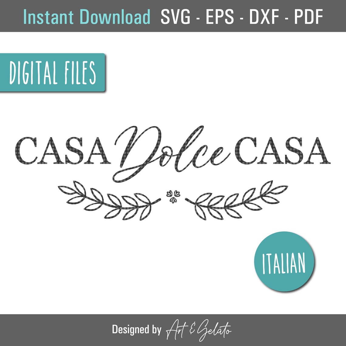 Casa Dolce Casa Italian Home Sweet Home Farmhouse Sign Poster