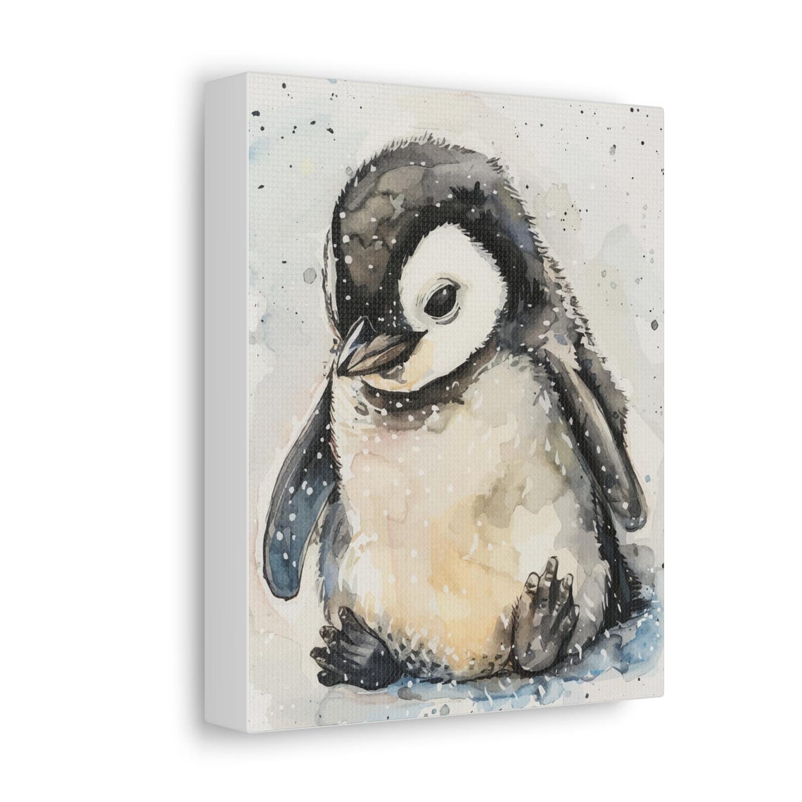 Baby Penguin Watercolor Art Print - Image 3
