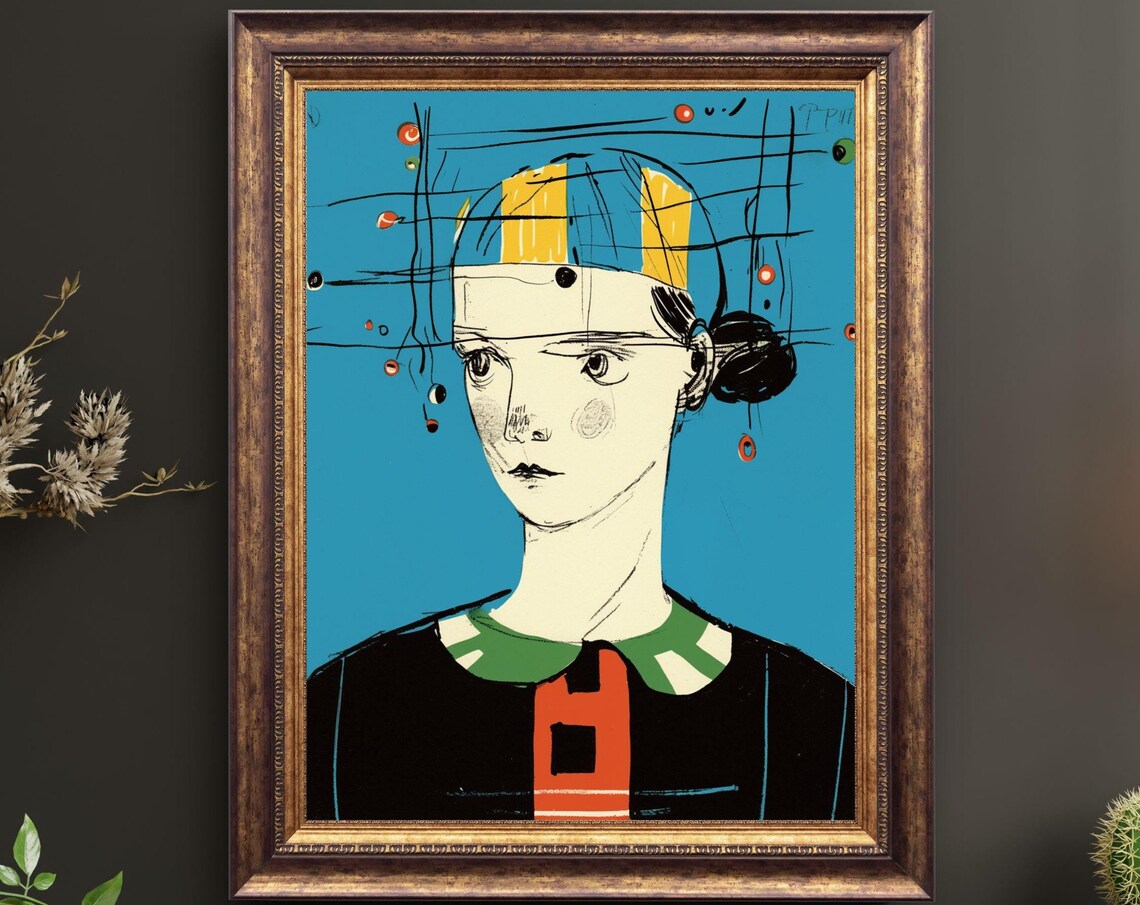 Pleased To Be Here No3 Unique Canvas Art Print