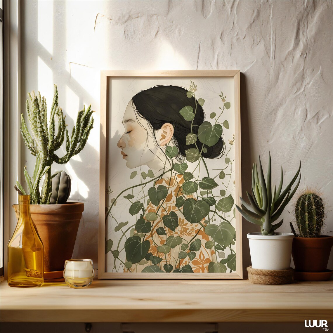 Garden Of Soul Bohemian Art Print, Sage Decor