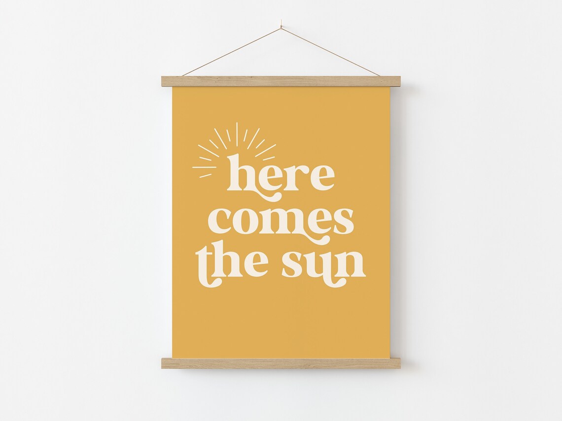 Here Comes The Sun Summer Boho Nursery Art Print - Image 5