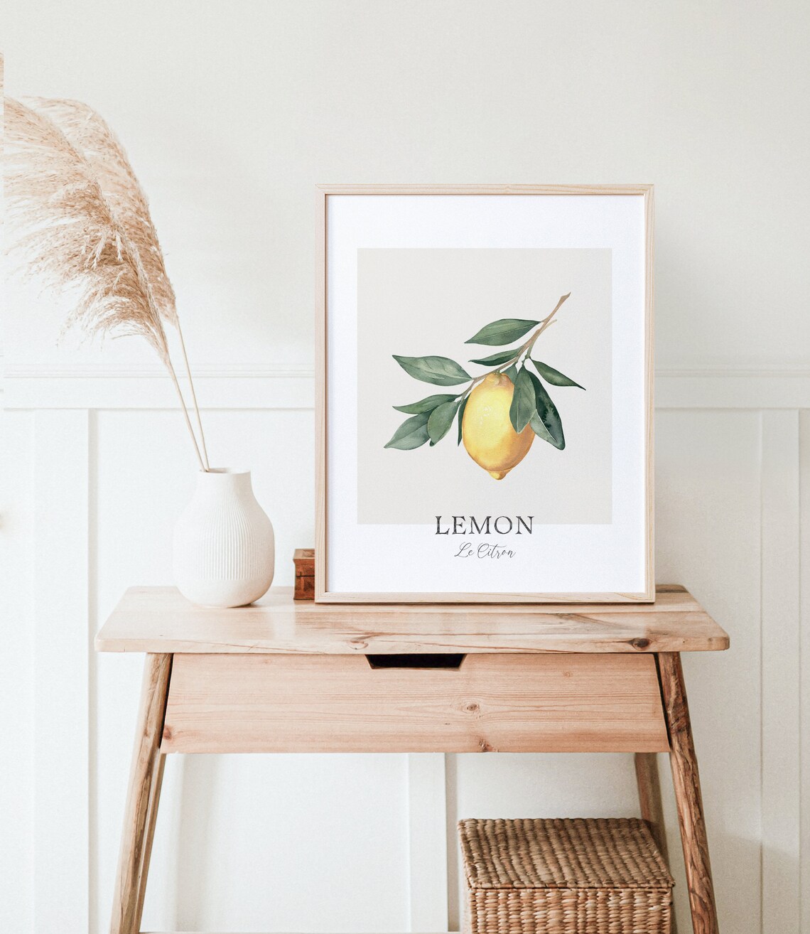 Lemon Print Kitchen Wall Art Watercolor Lemon Wall Decor Fruit Art Print Instant - Image 5