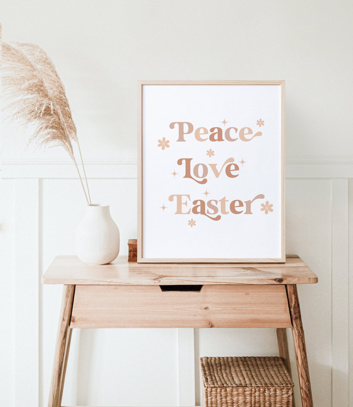 Peace Love Easter, Boho Retro Decor - Image 5