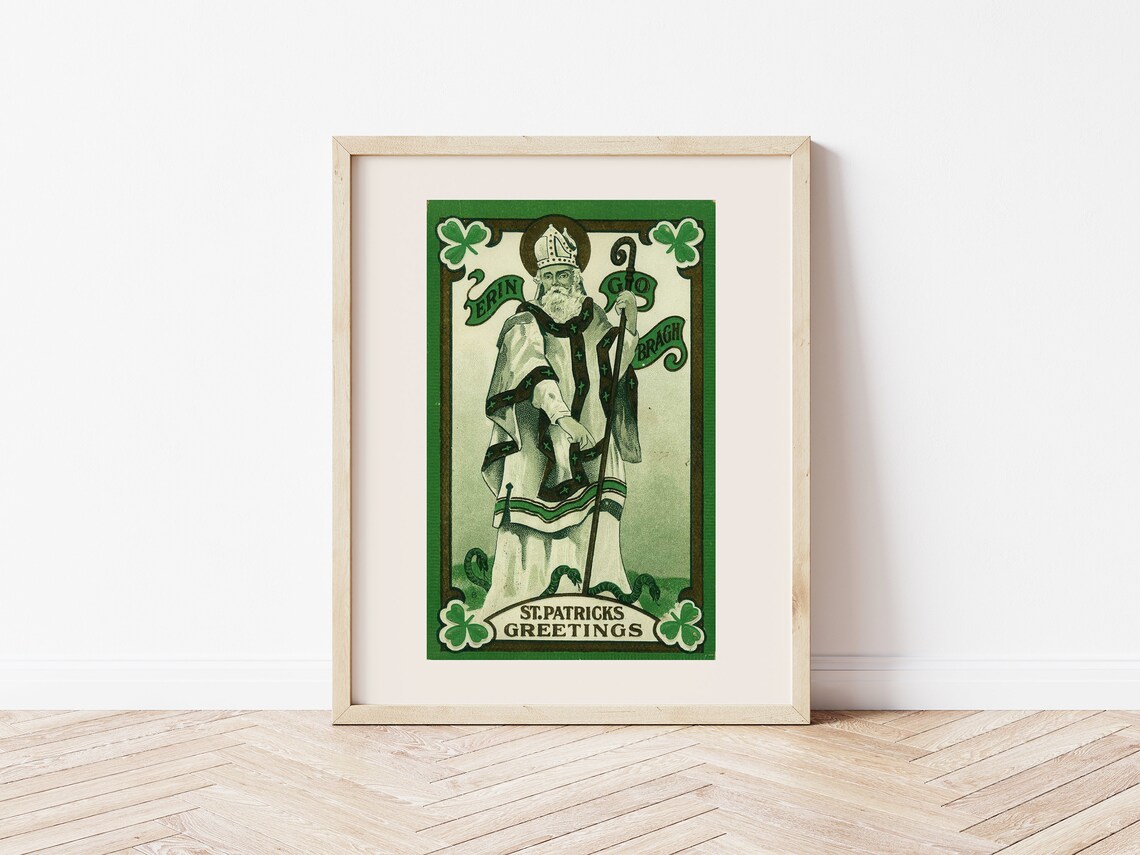 Erin Go Bragh Vintage Irish St Patricks Day Art Print - Image 4