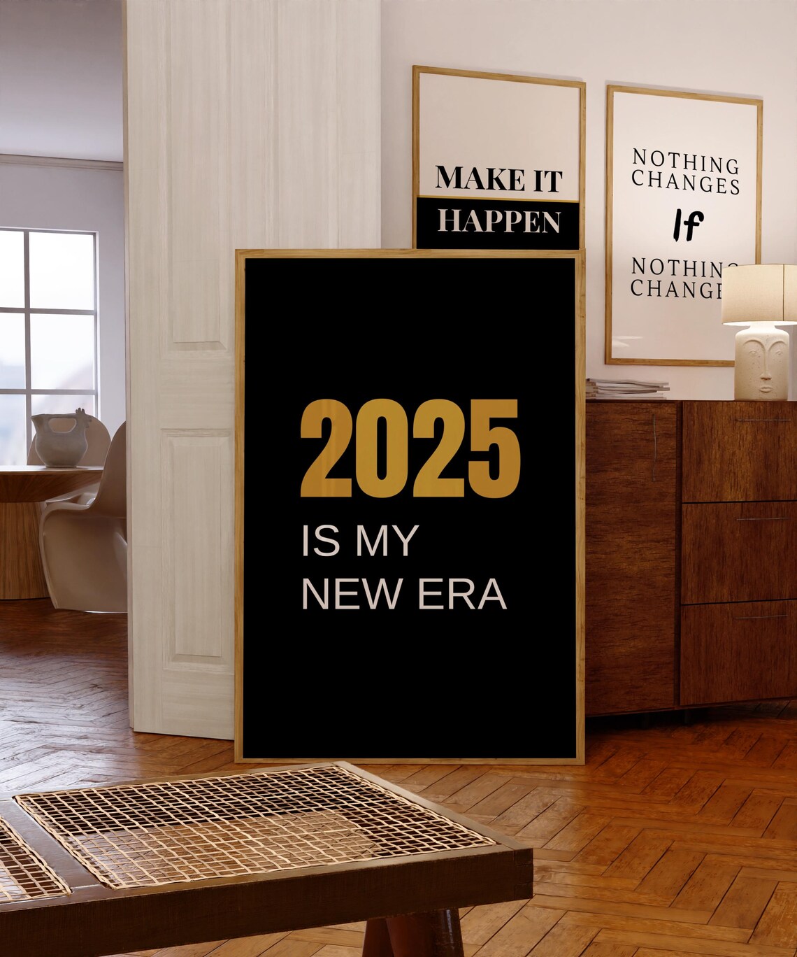 2025 New Year Motivational Typography Art Print