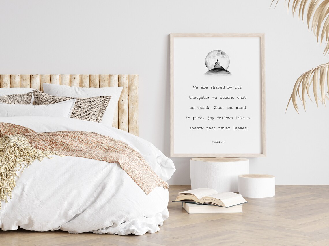 Buddha Quote Mindfulness Poster, Buddhist Meditation - Image 3
