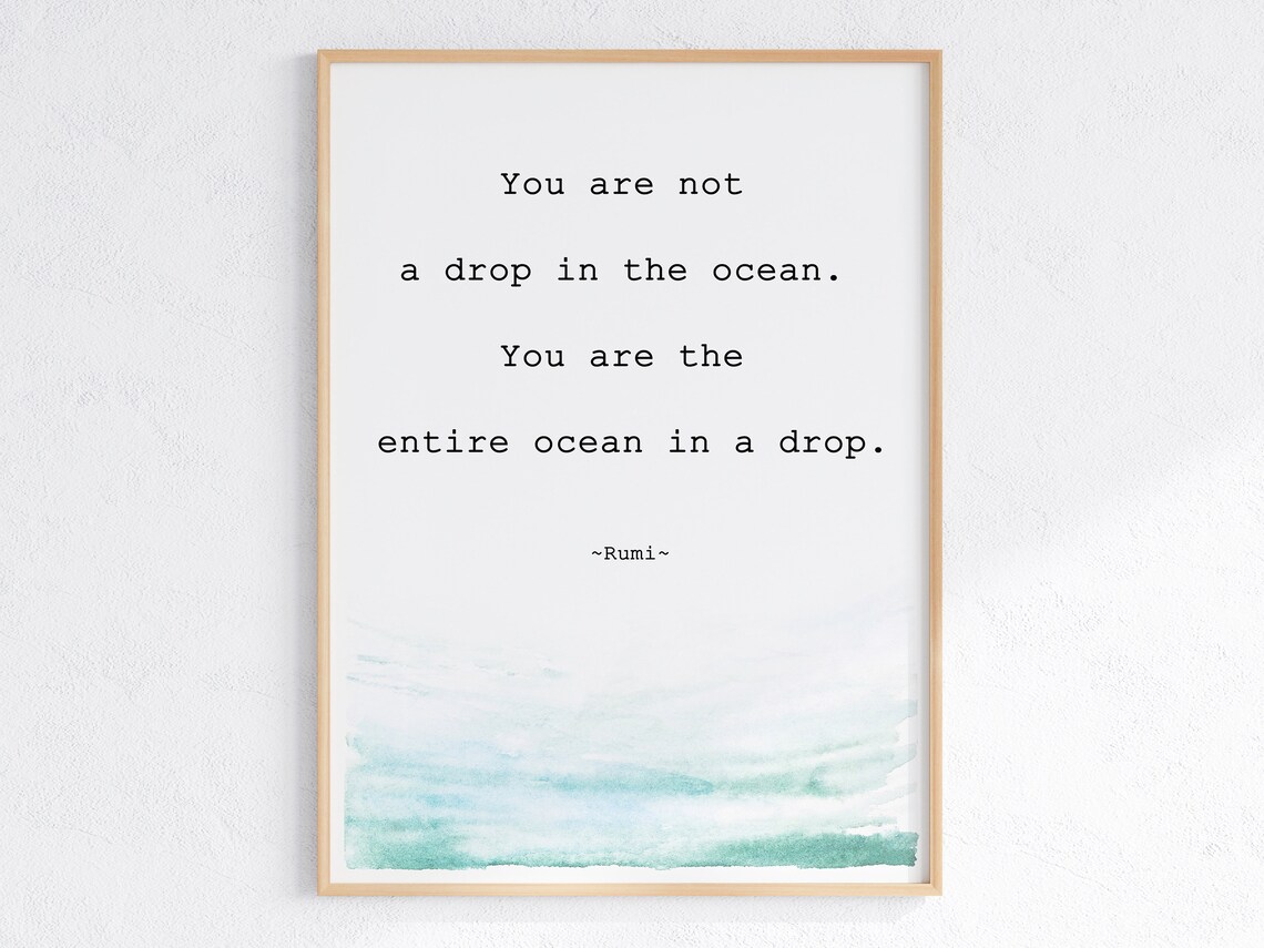 Rumi Quote Art Print, Self Esteem Encouragement - Image 3
