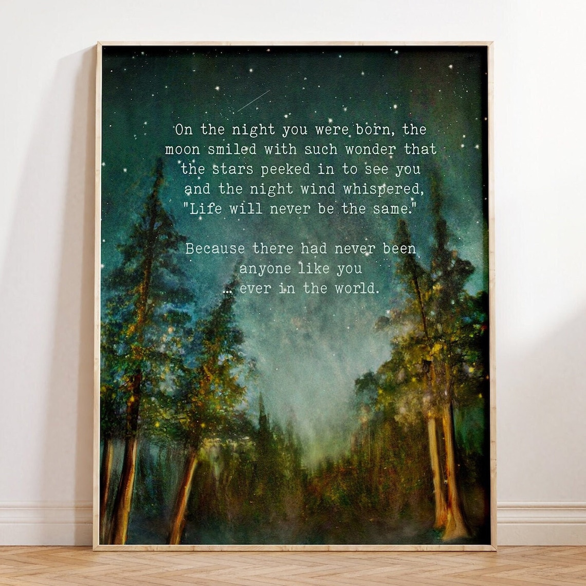On The Night You Were Born, Custom Birth Date Art Print